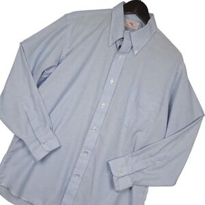 Arnold Shirtmakers Mens Dress Shirt XL Light Blue Long Sleeve Button Down Pocket